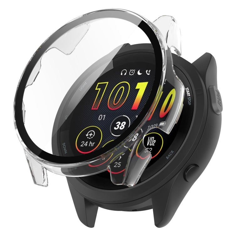 PC + Tempered Film Integrated Watch Protective Case, For Garmin Forerunner 165 / 165 Music