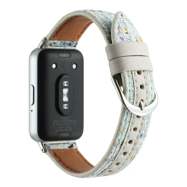 Uhrenarmband aus Wollleder, für Samsung Galaxy Fit 3