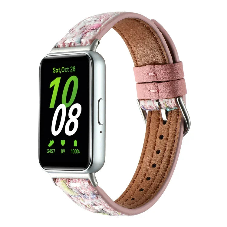 Uhrenarmband aus Wollleder, für Samsung Galaxy Fit 3