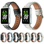 Uhrenarmband aus Wollleder, für Samsung Galaxy Fit 3