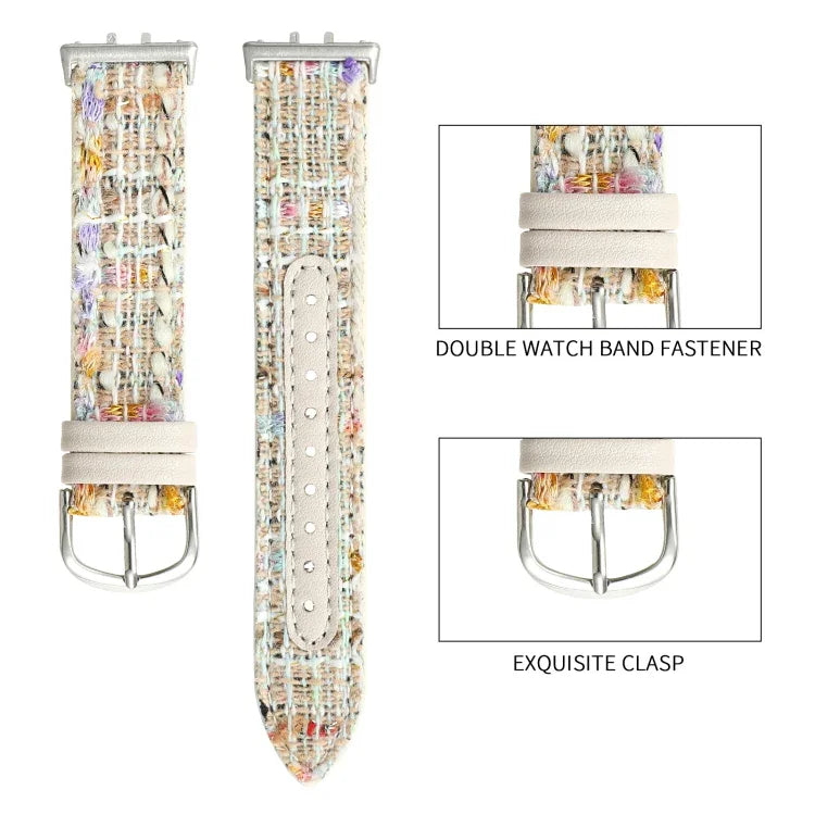 Uhrenarmband aus Wollleder, für Samsung Galaxy Fit 3