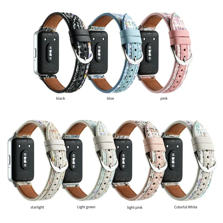 Uhrenarmband aus Wollleder, für Samsung Galaxy Fit 3