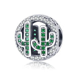 Anhänger aus 925er Sterlingsilber mit Vigor-Kaktusperlen zum Selbermachen von Armbändern und Halsketten