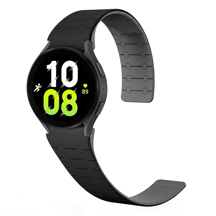 Zweifarbiges Loop Magnetisches Silikon-Uhrenarmband, Für Samsung Galaxy Watch 6 / 5 / 4
