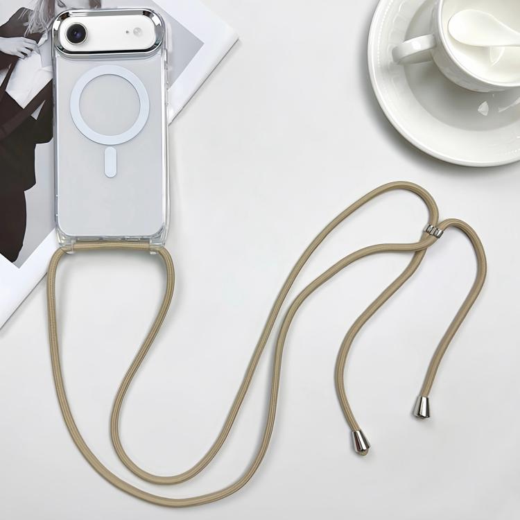 MagSafe Magnetic PC + TPU Phone Case with Lanyard, For iPhone Air, For iPhone 16 Pro Max, For iPhone 16 Pro, For iPhone 16 Plus