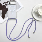 MagSafe Magnetic PC + TPU Phone Case with Lanyard, For iPhone Air, For iPhone 16 Pro Max, For iPhone 16 Pro, For iPhone 16 Plus