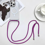 MagSafe Magnetic PC + TPU Phone Case with Lanyard, For iPhone Air, For iPhone 16 Pro Max, For iPhone 16 Pro, For iPhone 16 Plus