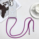 MagSafe Magnetic PC + TPU Phone Case with Lanyard, For iPhone Air, For iPhone 16 Pro Max, For iPhone 16 Pro, For iPhone 16 Plus