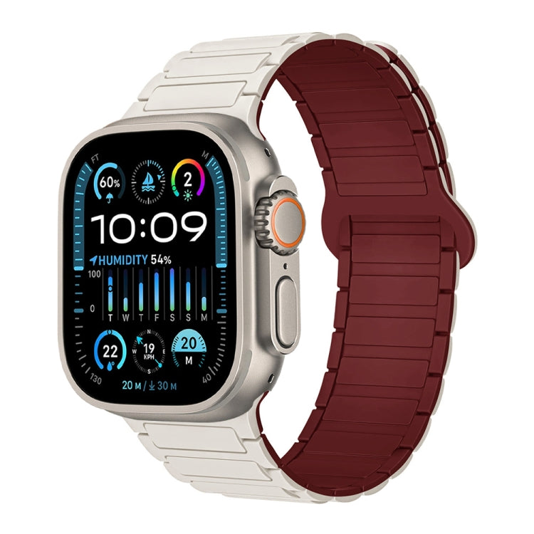 I-förmiges magnetisches Silikon-Uhrenarmband, für Apple Watch SE 2023 44mm, für Apple Watch SE 2023 40mm, für Apple Watch Ultra 2 49mm