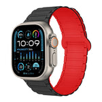 I-förmiges magnetisches Silikon-Uhrenarmband, für Apple Watch Series 9 45mm, für Apple Watch Series 9 41mm, für Apple Watch Ultra 49mm