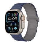 I-förmiges magnetisches Silikon-Uhrenarmband, für Apple Watch Series 9 45mm, für Apple Watch Series 9 41mm, für Apple Watch Ultra 49mm