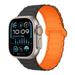 I-förmiges magnetisches Silikon-Uhrenarmband, für Apple Watch Series 9 45mm, für Apple Watch Series 9 41mm, für Apple Watch Ultra 49mm
