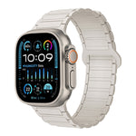 I-förmiges magnetisches Silikon-Uhrenarmband, für Apple Watch Series 9 45mm, für Apple Watch Series 9 41mm, für Apple Watch Ultra 49mm