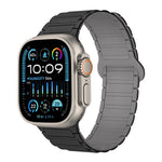 I-förmiges magnetisches Silikon-Uhrenarmband, für Apple Watch Series 9 45mm, für Apple Watch Series 9 41mm, für Apple Watch Ultra 49mm