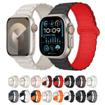 I-förmiges magnetisches Silikon-Uhrenarmband, für Apple Watch Series 9 45mm, für Apple Watch Series 9 41mm, für Apple Watch Ultra 49mm