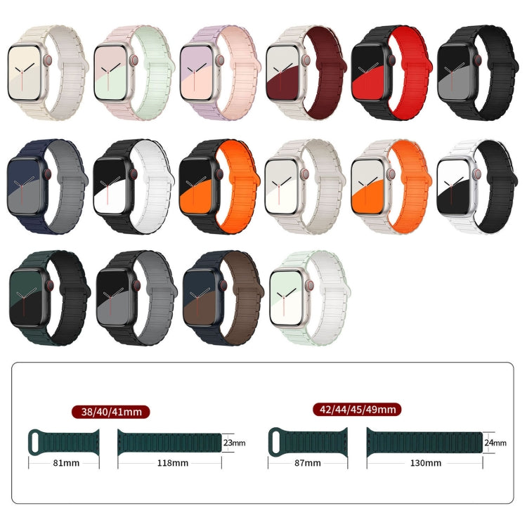 I-förmiges magnetisches Silikon-Uhrenarmband, für Apple Watch Series 9 45mm, für Apple Watch Series 9 41mm, für Apple Watch Ultra 49mm