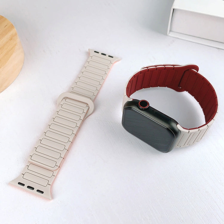 I-förmiges magnetisches Silikon-Uhrenarmband, für Apple Watch Series 9 45mm, für Apple Watch Series 9 41mm, für Apple Watch Ultra 49mm