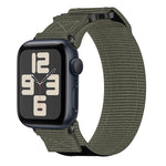 Nylon Hook And Loop Fastener Watch Band, For Apple Watch Series 10 46mm, For Apple Watch Series 10 42mm, For Apple Watch SE 2023 44mm, For Apple Watch SE 2023 40mm, For Apple Watch Ultra 2 49mm, For Apple Watch Series 9 45mm, For Apple Watch Series 9 4...