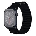 Nylon Hook And Loop Fastener Watch Band, For Apple Watch Series 10 46mm, For Apple Watch Series 10 42mm, For Apple Watch SE 2023 44mm, For Apple Watch SE 2023 40mm, For Apple Watch Ultra 2 49mm, For Apple Watch Series 9 45mm, For Apple Watch Series 9 4...