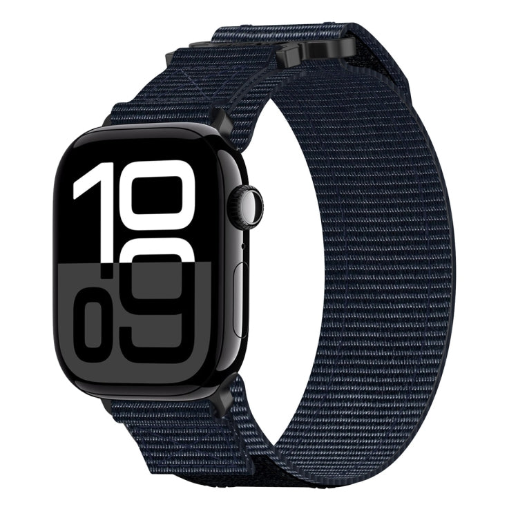 Nylon Hook And Loop Fastener Watch Band, For Apple Watch Series 10 46mm, For Apple Watch Series 10 42mm, For Apple Watch SE 2023 44mm, For Apple Watch SE 2023 40mm, For Apple Watch Ultra 2 49mm, For Apple Watch Series 9 45mm, For Apple Watch Series 9 4...
