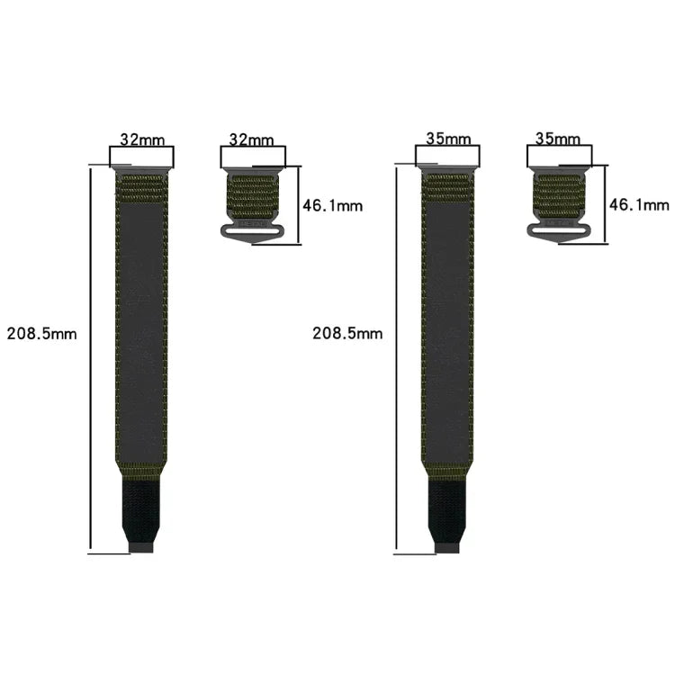 Nylon-Armband mit Klettverschluss, für Apple Watch 38 mm