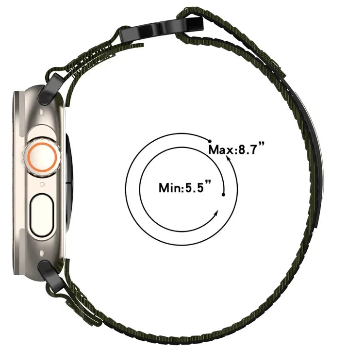 Nylon-Armband mit Klettverschluss, für Apple Watch 38 mm