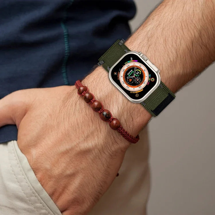 Nylon-Armband mit Klettverschluss, für Apple Watch 38 mm