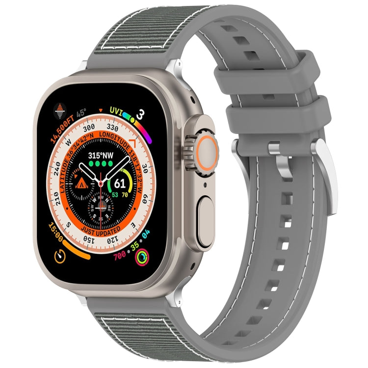 Offizielles Hybrid-Armband aus Nylongeflecht und Silikon mit Schnalle, für Apple Watch 42 mm und Apple Watch 38 mm