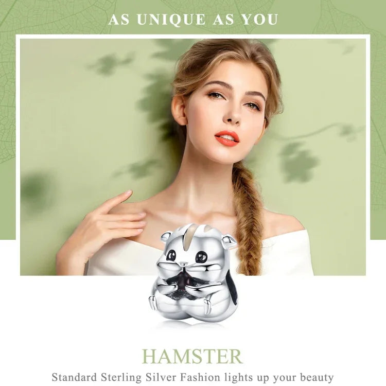 S925 Sterling Silber Kleine Hamsterperlen DIY Armband Halskette Zubehör