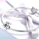 S925 Sterling Silber Kleine Hamsterperlen DIY Armband Halskette Zubehör