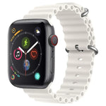 ZGA Ocean Silikon-Uhrenarmband, für Apple Watch Series 4 (44 mm), Apple Watch Series 3 (42 mm), Apple Watch Series 2 (42 mm) und Apple Watch (42 mm)