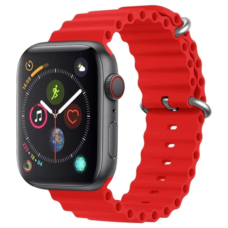 ZGA Ocean Silikon-Uhrenarmband, für Apple Watch Series 4 (44 mm), Apple Watch Series 3 (42 mm), Apple Watch Series 2 (42 mm) und Apple Watch (42 mm)