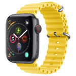 ZGA Ocean Silikon-Uhrenarmband, für Apple Watch Series 4 (44 mm), Apple Watch Series 3 (42 mm), Apple Watch Series 2 (42 mm) und Apple Watch (42 mm)