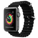 ZGA Ocean Silikon-Uhrenarmband, für Apple Watch Series 4 (44 mm), Apple Watch Series 3 (42 mm), Apple Watch Series 2 (42 mm) und Apple Watch (42 mm)