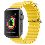 ZGA Ocean Silikon-Uhrenarmband, für Apple Watch Series 4 (44 mm), Apple Watch Series 3 (42 mm), Apple Watch Series 2 (42 mm) und Apple Watch (42 mm)
