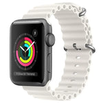 ZGA Ocean Silikon-Uhrenarmband, für Apple Watch Series 4 (44 mm), Apple Watch Series 3 (42 mm), Apple Watch Series 2 (42 mm) und Apple Watch (42 mm)