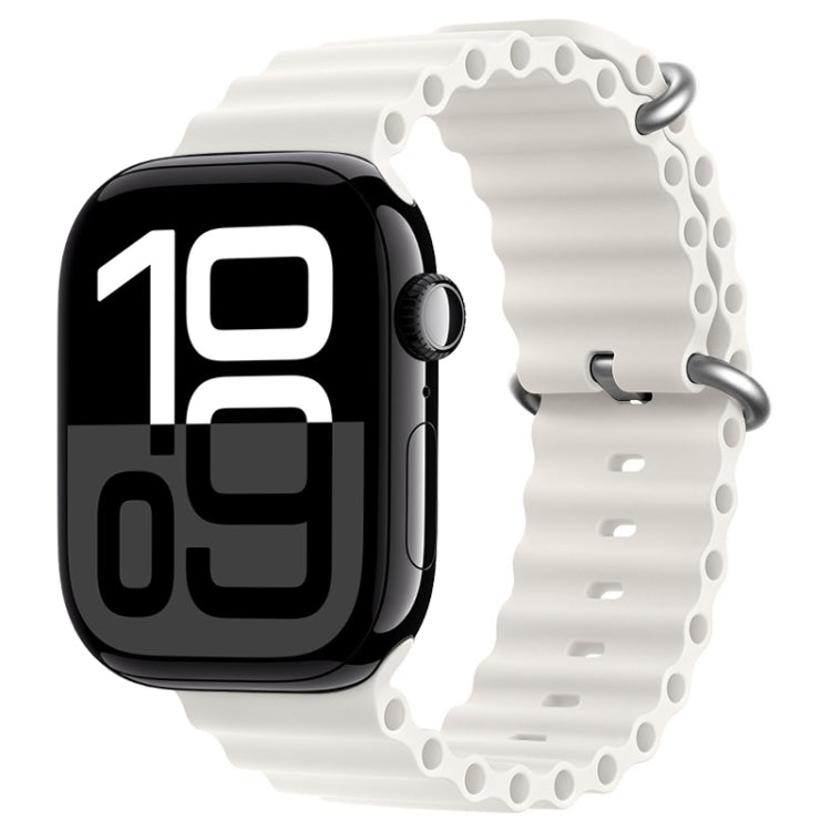 ZGA Ocean Silikonarmband, für Apple Watch Series 10 46mm, für Apple Watch Series 10 42mm, für Apple Watch SE 2023 44mm, für Apple Watch Ultra 2 49mm, für Apple Watch Series 9 45mm, für Apple Watch Ultra 49mm, für Apple Watch Series 8 45mm