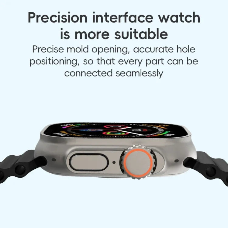 ZGA Ocean Silikon-Uhrenarmband, für Apple Watch Series 4 (44 mm), Apple Watch Series 3 (42 mm), Apple Watch Series 2 (42 mm) und Apple Watch (42 mm)
