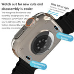ZGA Ocean Silikon-Uhrenarmband, für Apple Watch Series 4 (44 mm), Apple Watch Series 3 (42 mm), Apple Watch Series 2 (42 mm) und Apple Watch (42 mm)