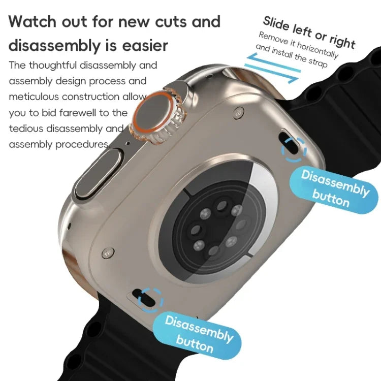 ZGA Ocean Silikon-Uhrenarmband, für Apple Watch Series 4 (44 mm), Apple Watch Series 3 (42 mm), Apple Watch Series 2 (42 mm) und Apple Watch (42 mm)