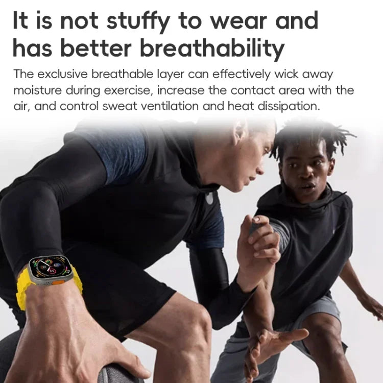 ZGA Ocean Silikon-Uhrenarmband, für Apple Watch Series 4 (44 mm), Apple Watch Series 3 (42 mm), Apple Watch Series 2 (42 mm) und Apple Watch (42 mm)