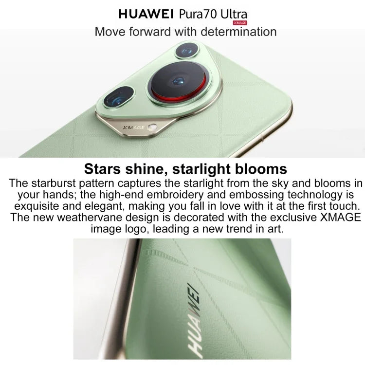 HUAWEI Pura 70 Ultra, Fingerabdrucksensor im Display, 6,8 Zoll HarmonyOS 4.2, Kirin 9010 Octa-Core-Prozessor mit bis zu 2,3 ​​GHz, NFC, OTG, Google Play wird nicht unterstützt, 16 GB + 512 GB, 16 GB + 1 TB