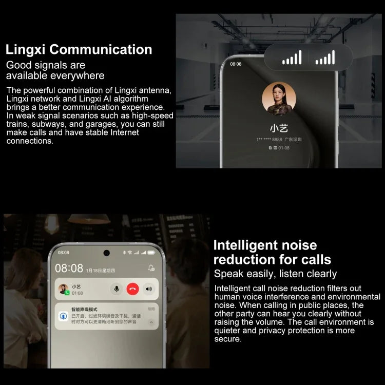 HUAWEI Pura 70 Ultra, Fingerabdrucksensor im Display, 6,8 Zoll HarmonyOS 4.2, Kirin 9010 Octa-Core-Prozessor mit bis zu 2,3 ​​GHz, NFC, OTG, Google Play wird nicht unterstützt, 16 GB + 512 GB, 16 GB + 1 TB