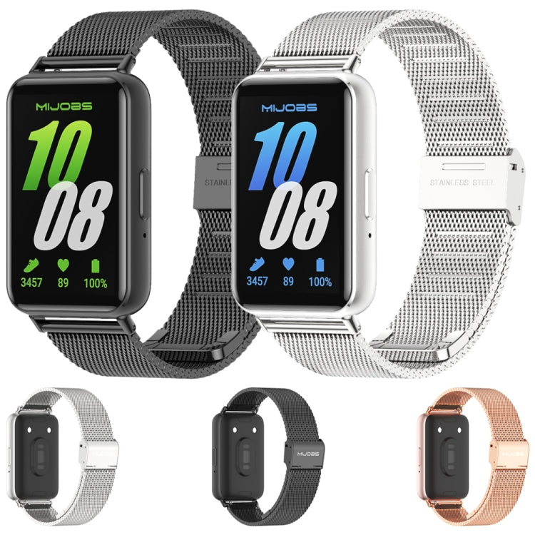 Mijobs Milanese Loop Metallarmband, Für Samsung Galaxy Fit 3