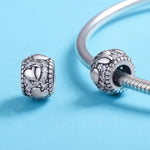 S925 Sterling Silber Shine My Heart Perlen DIY Armband Halskette Zubehör