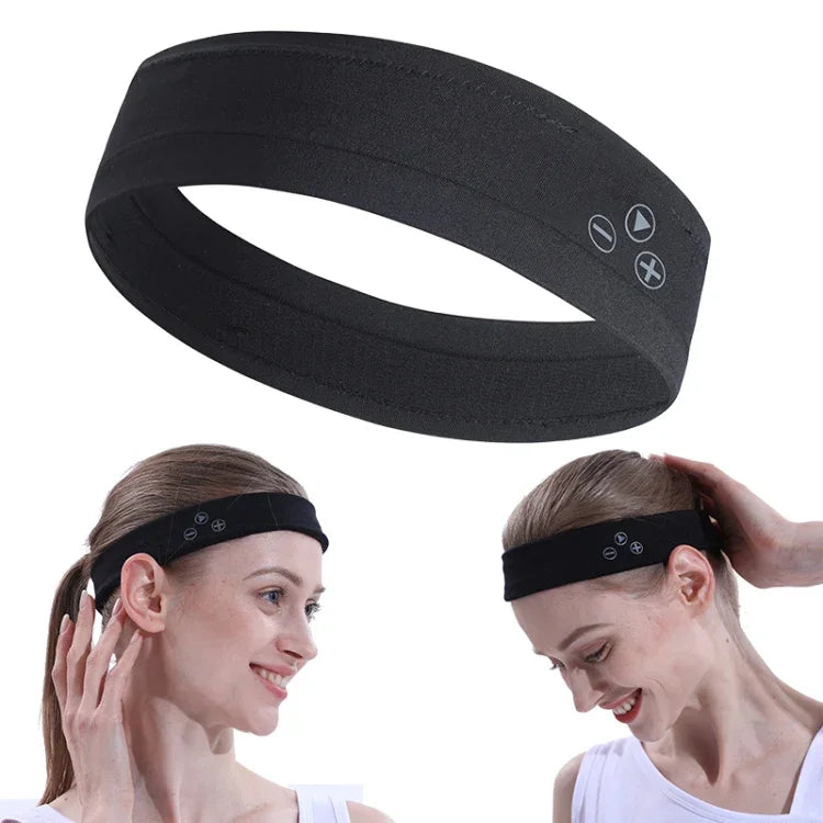 Mucro B01 Kabelloses Bluetooth-Headset im Turban-Stil, Sport-Stirnband
