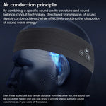 Mucro B01 Kabelloses Bluetooth-Headset im Turban-Stil, Sport-Stirnband