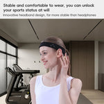 Mucro B01 Kabelloses Bluetooth-Headset im Turban-Stil, Sport-Stirnband