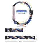 xDfind Magnetic Buckle Nylon Braid Watch Band, For Huawei Band 10 / 9 / 8