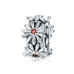 S925 Sterling Silber Gänseblümchenkranz Perlen DIY Armband Halskette Accessoires